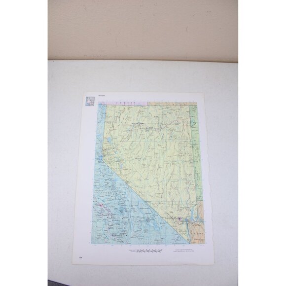 Nebraska Nevada Cosmopolitan Atlas Map Vintage 92103 - Picture 2 of 5